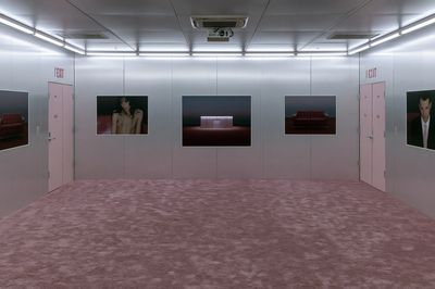 Pink Gallery Room Photography Poster.