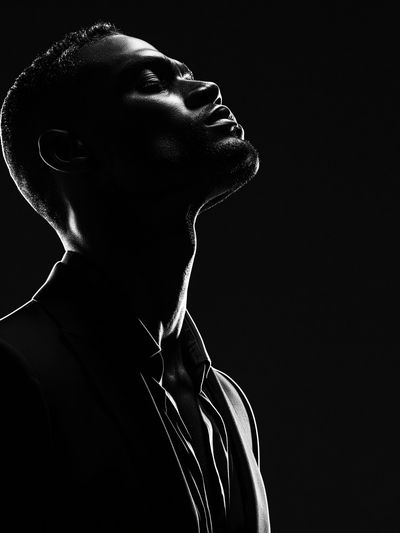Monochrome Portrait Photography Poster.