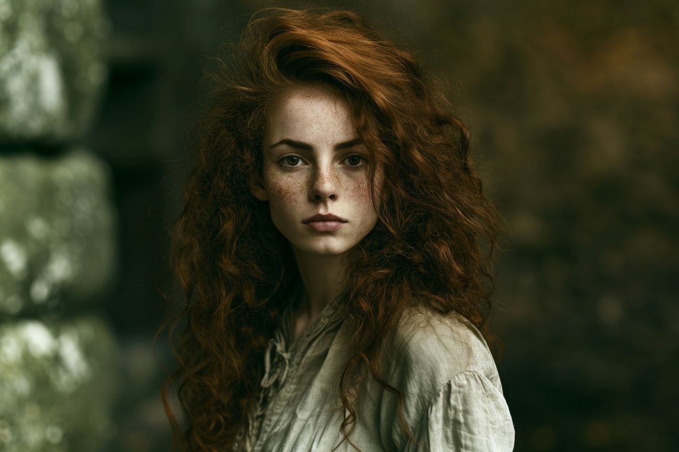 Freckled Portrait Photography Poster. poster — photography art