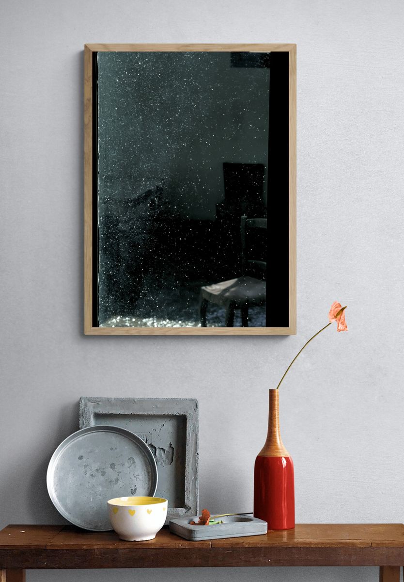Dusty Window Light Photography Poster. — room view 3