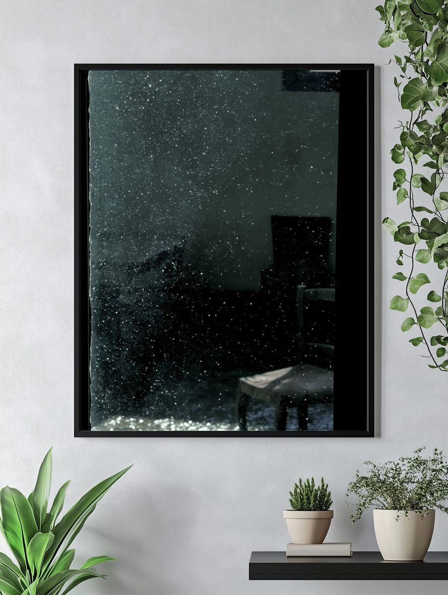 Dusty Window Light Photography Poster. — room view 4