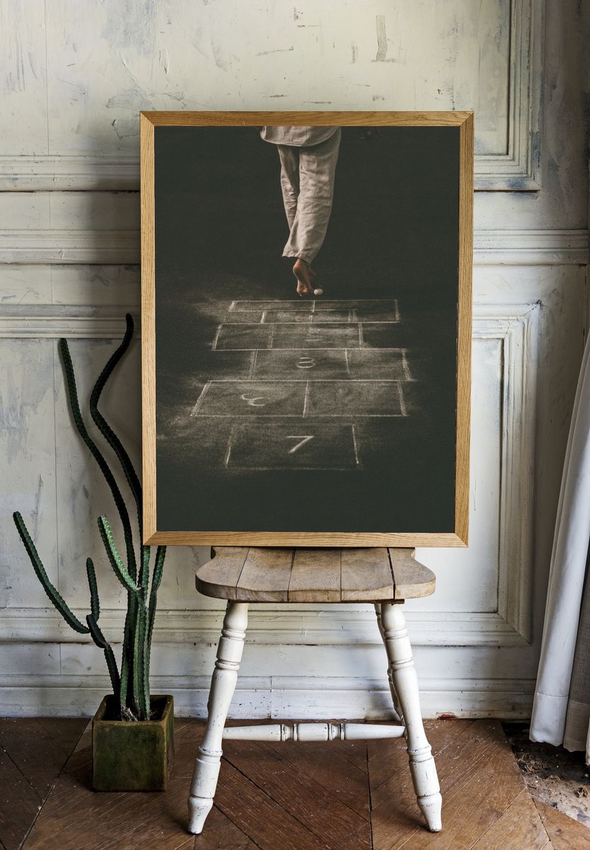 Hopscotch Childhood Photography Poster. room preview