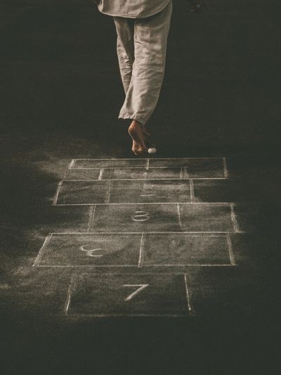 Hopscotch Childhood Photography Poster.