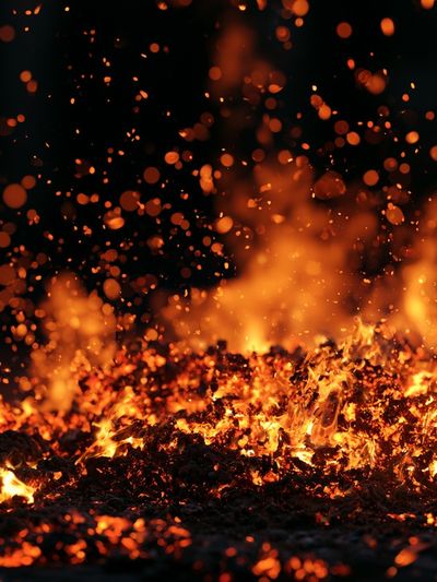 Glowing Embers Photography Poster. poster