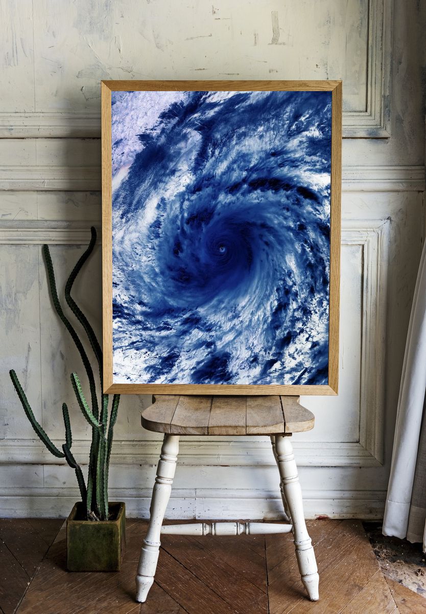 Tropical cyclone. Original NASA. Digitally. room preview