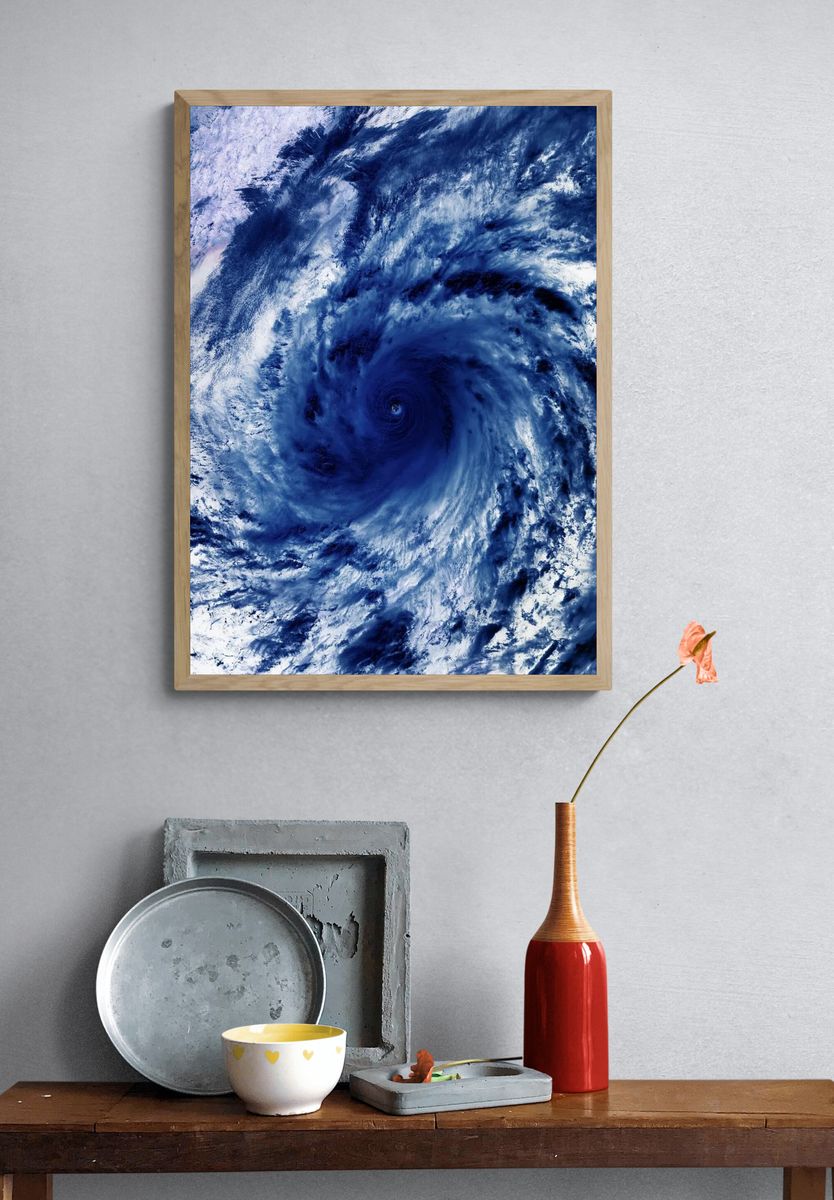 Tropical cyclone. Original NASA. Digitally. — room view 3