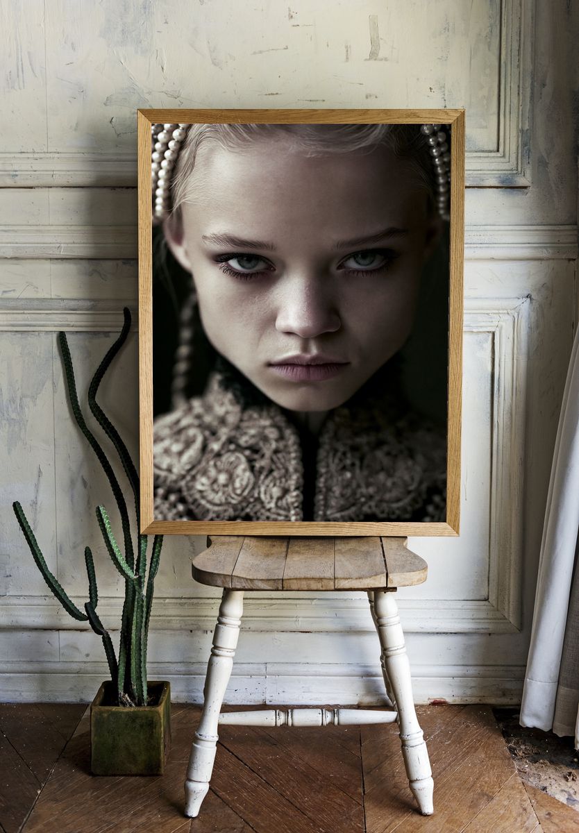 Gothic Pearl Portrait Print. room preview