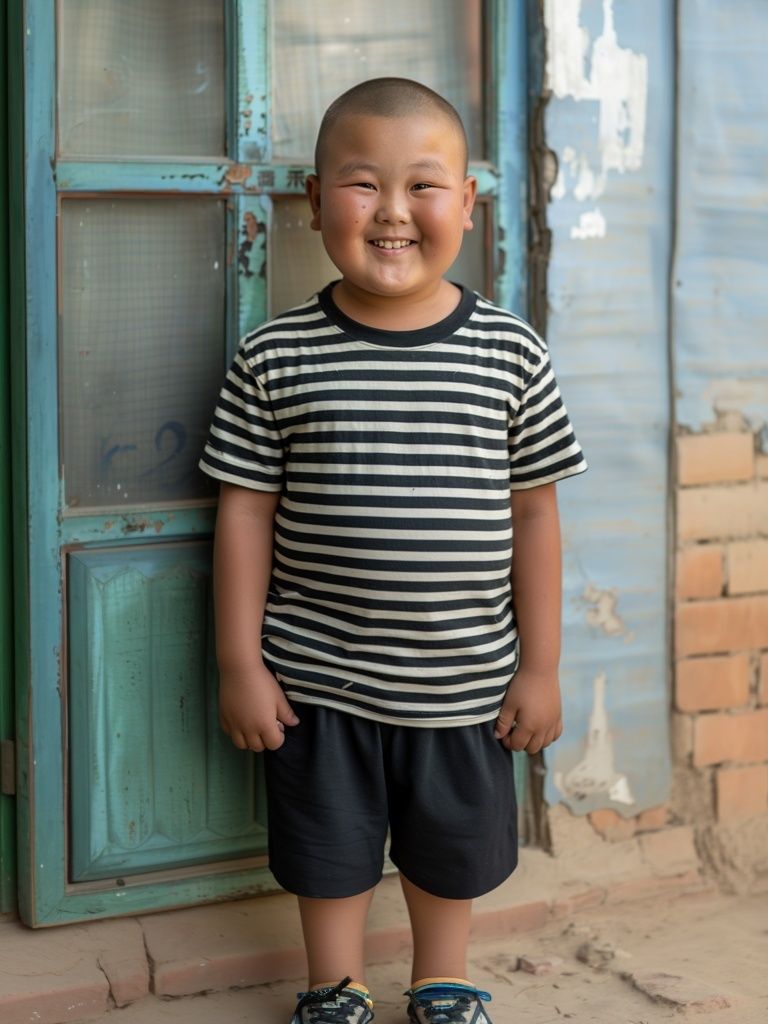Smiling Boy Portrait Photography Poster. poster detail