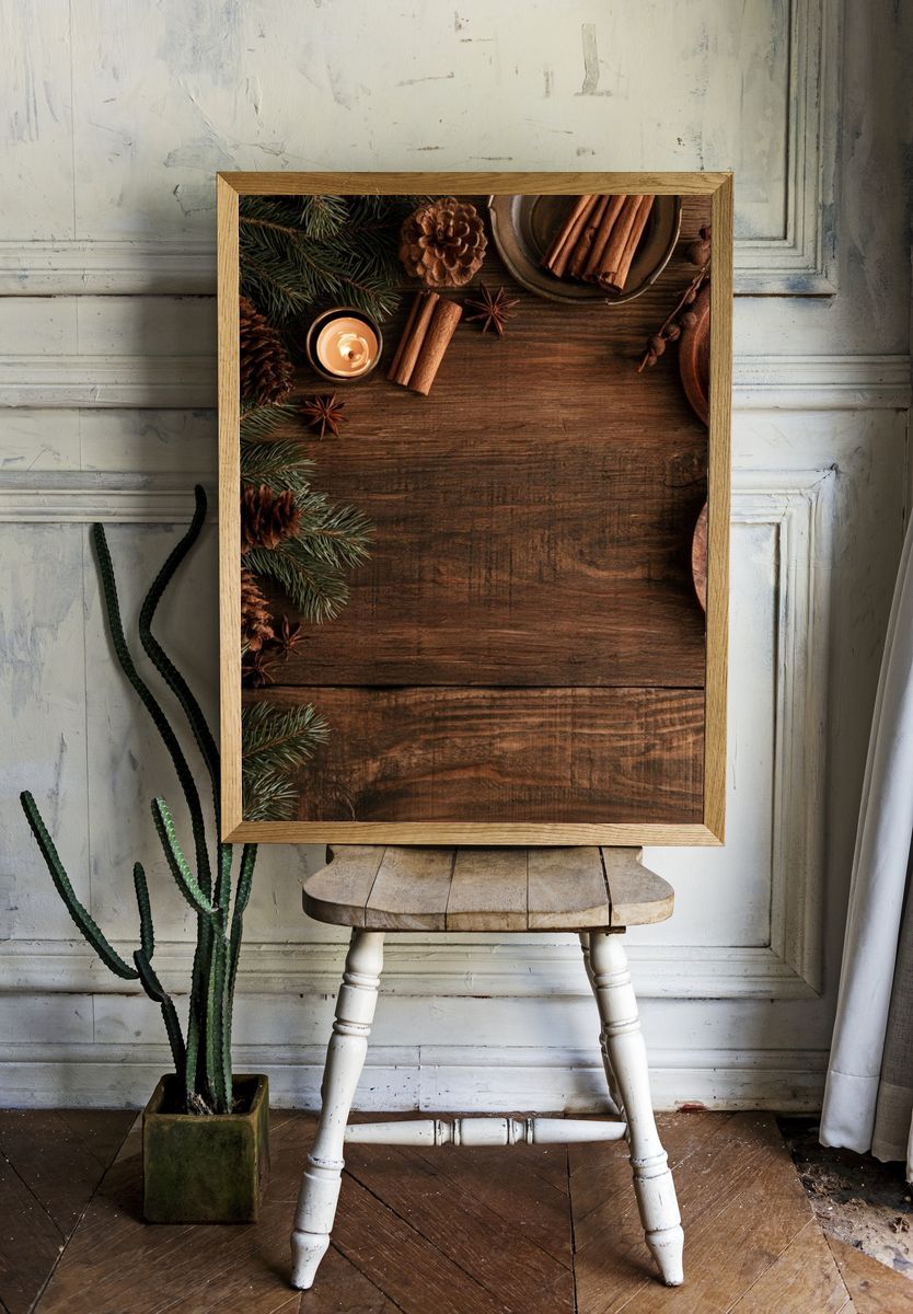 Cozy Winter Still Life Print. room preview