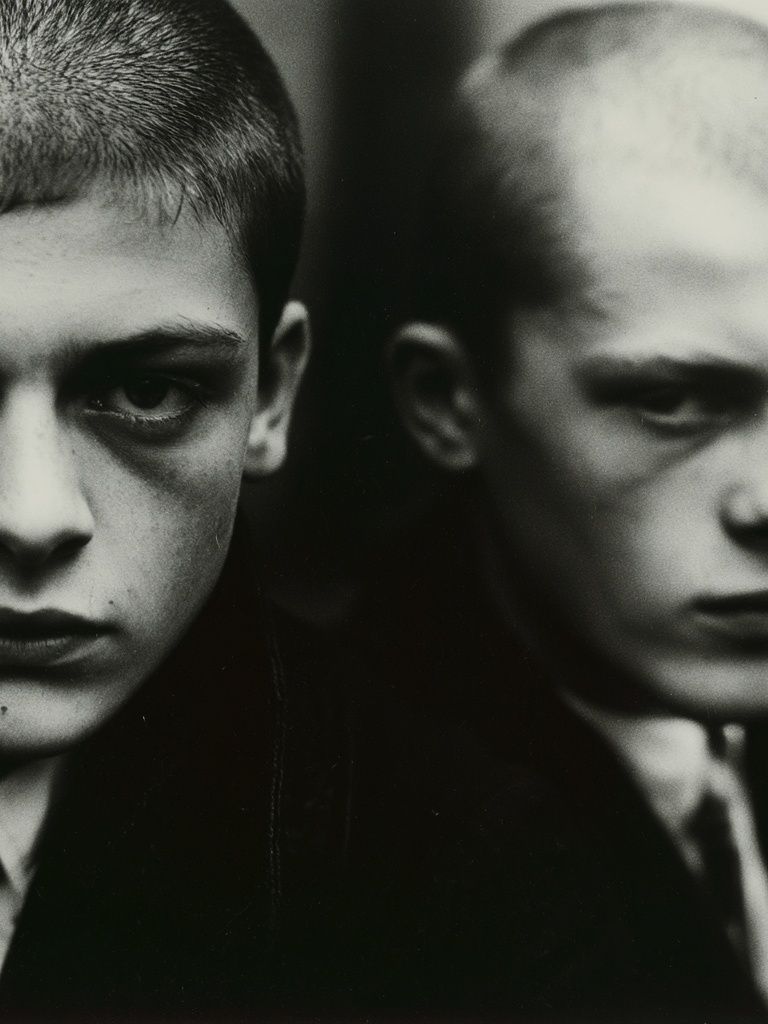 Monochrome Portrait Duo Poster. poster — photography art