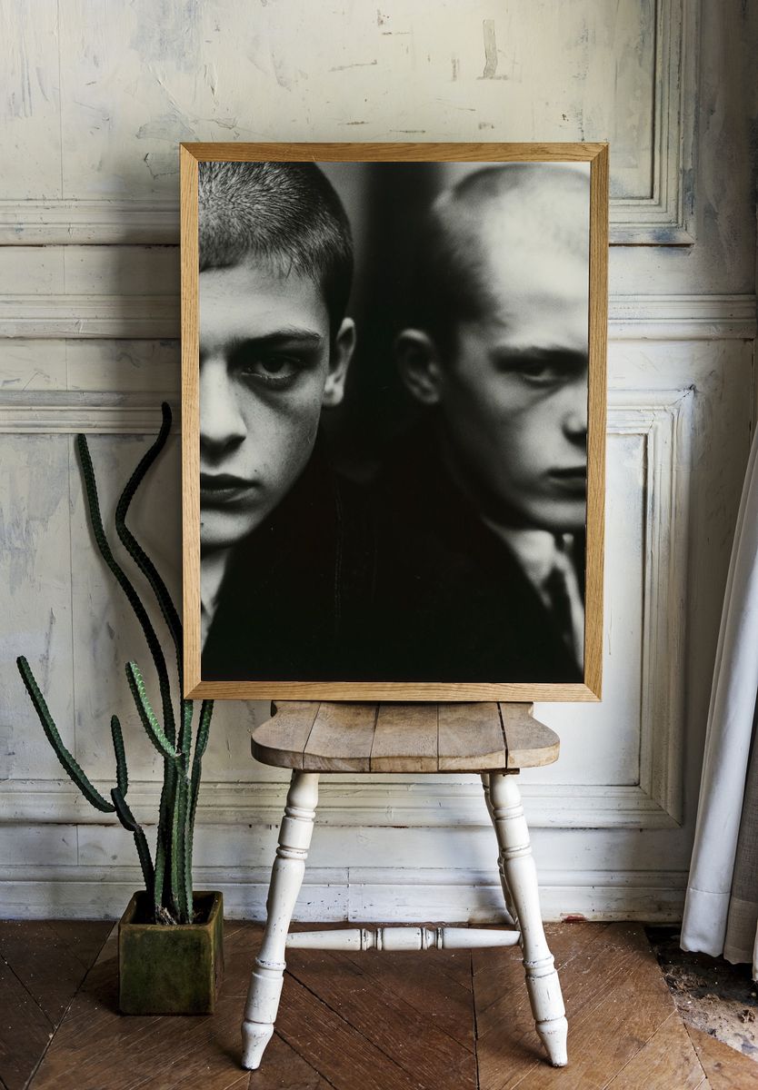 Monochrome Portrait Duo Poster. room preview