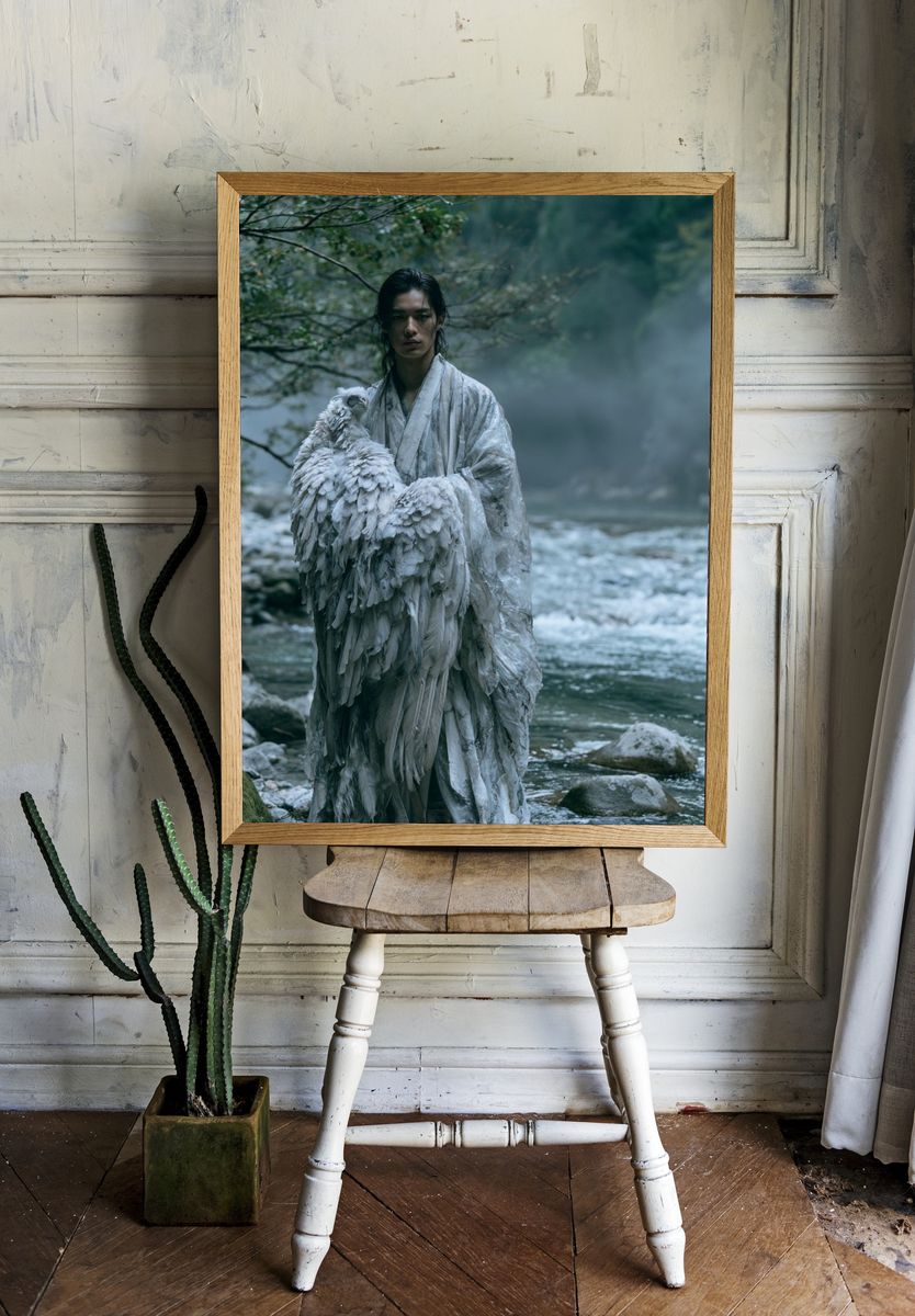 Mystic River Figure Photography Poster. room preview