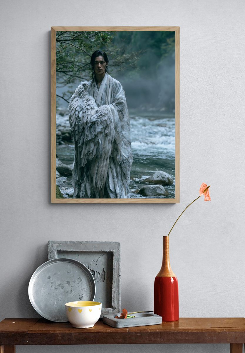 Mystic River Figure Photography Poster. — room view 3