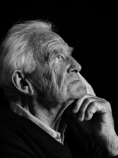 Elderly Man Portrait Photography Poster.