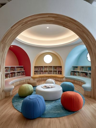 Colorful Kids Reading Nook Photography Poster.