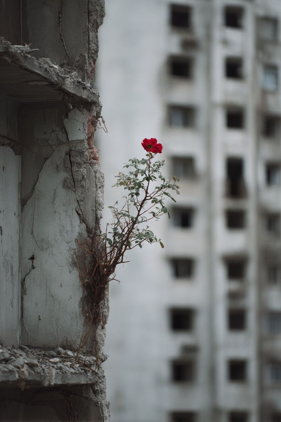 Urban Rose Photography Poster. poster detail