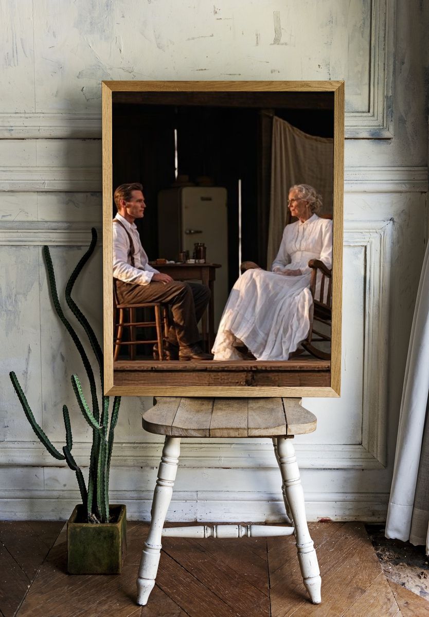Quiet Porch Conversation Poster. room preview