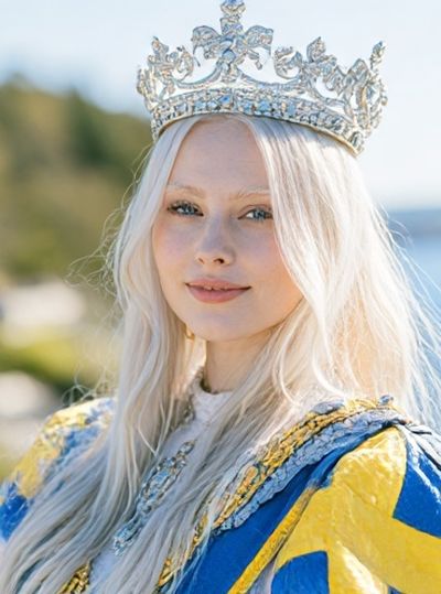 Blonde Queen Portrait Photography Poster. poster