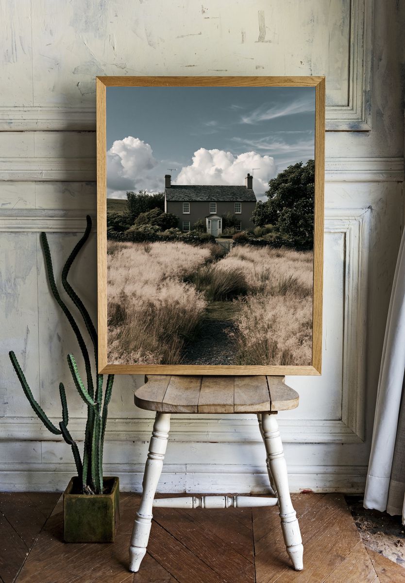 Countryside Cottage Photography Poster. — room view 1