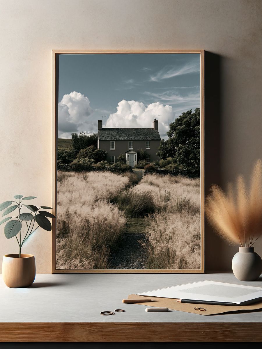 Countryside Cottage Photography Poster. — room view 2