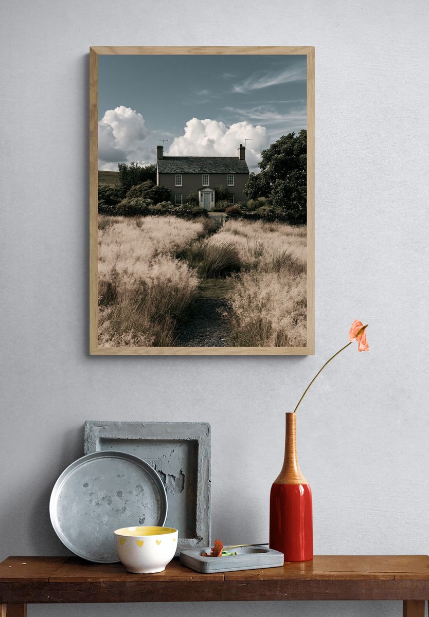 Countryside Cottage Photography Poster. — room view 3