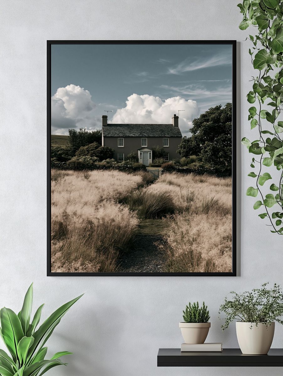 Countryside Cottage Photography Poster. — room view 4