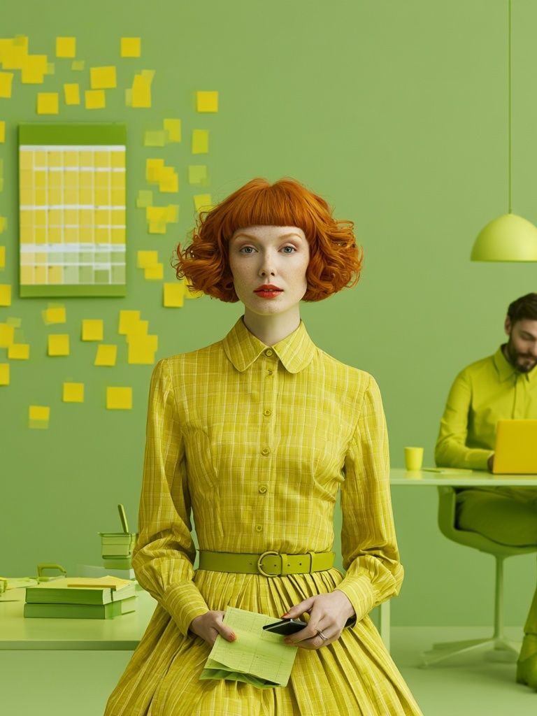 Lime Office Portrait Poster. poster — photography art
