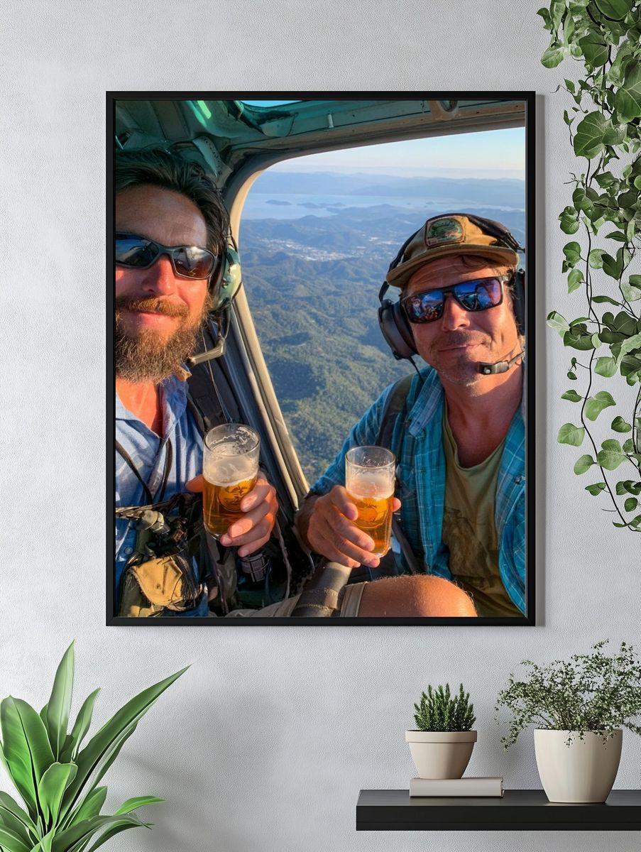 Helicopter Toast Photography Poster. — room view 4