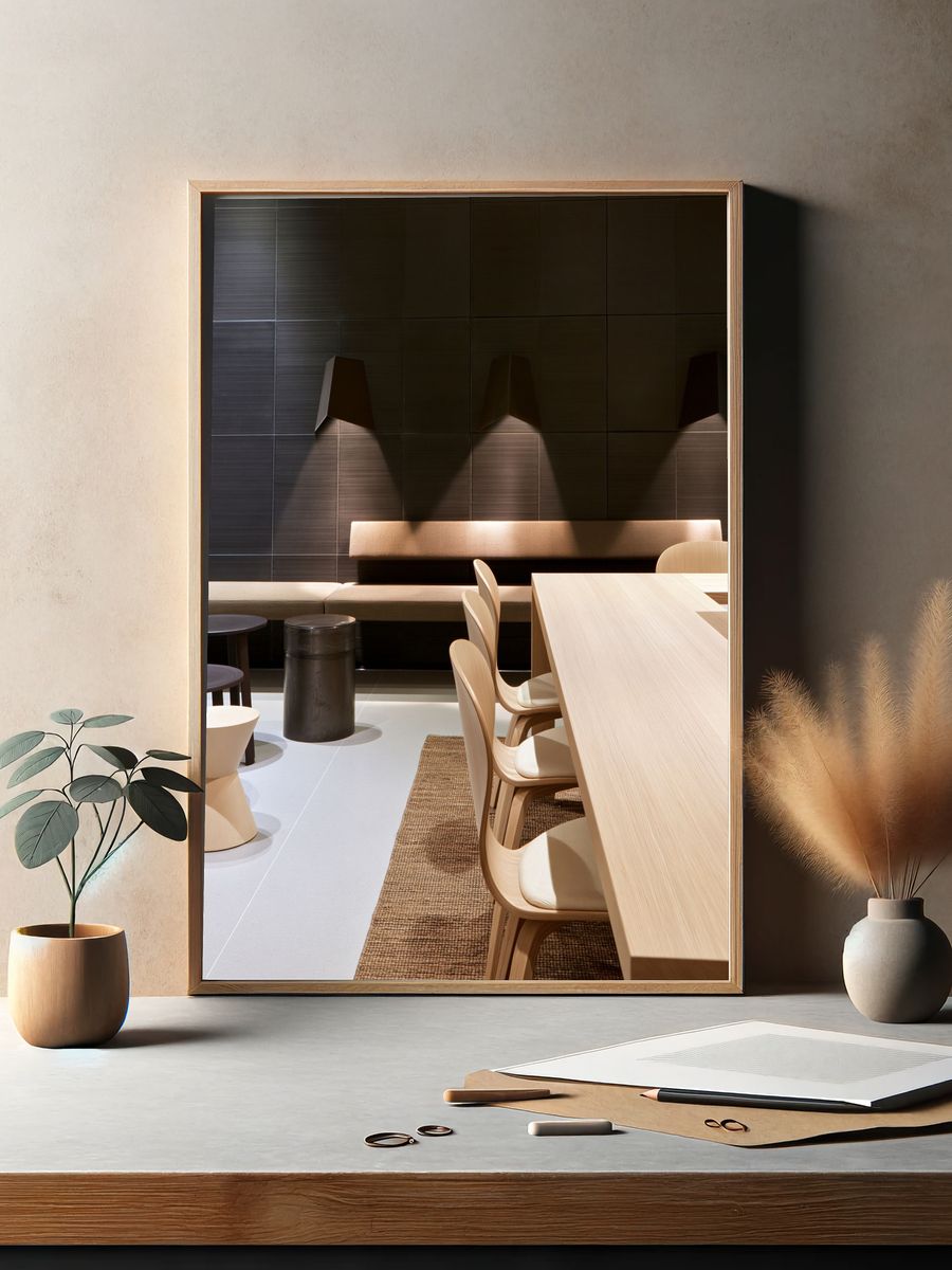 Minimalist Dining Interior Photography Poster. — room view 2