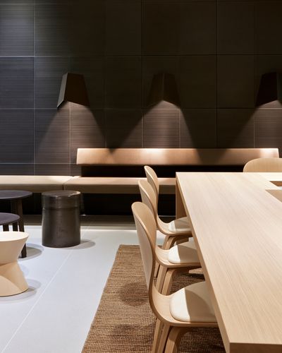 Minimalist Dining Interior Photography Poster.