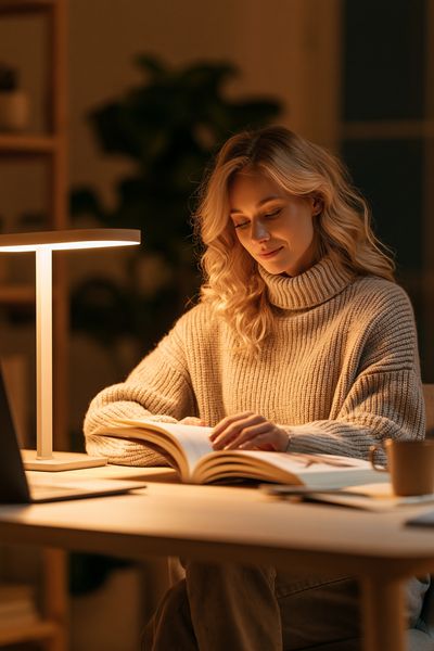Cozy Reading Portrait Poster.