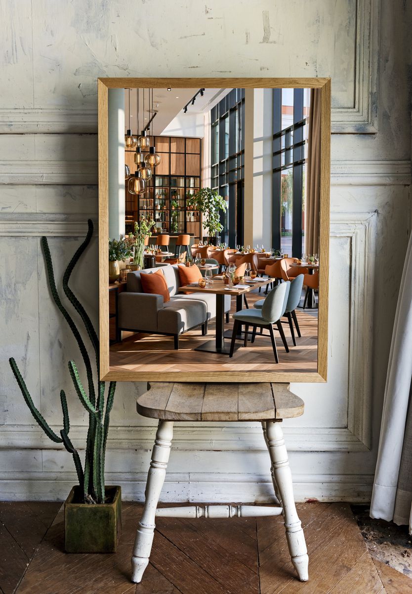 Modern Restaurant Interior Photography Poster. room preview
