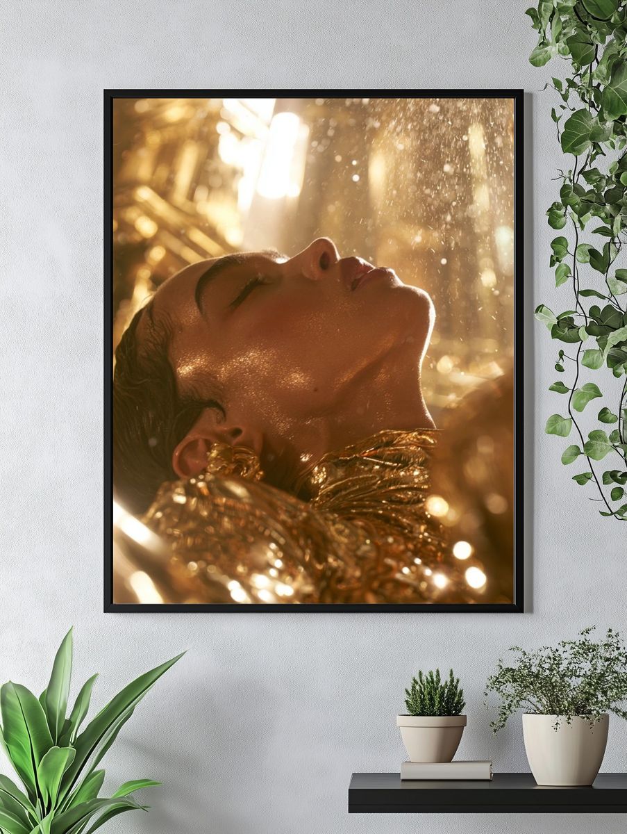 Golden Portrait Photography Poster. — room view 4