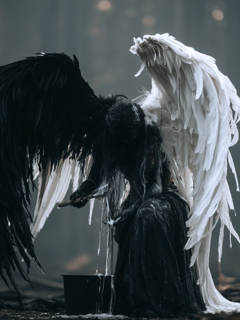 Dark Angel Wings Photography Poster. poster — photography art