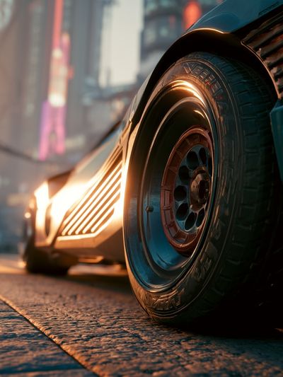 Futuristic Sports Car Wheel Photography Poster.