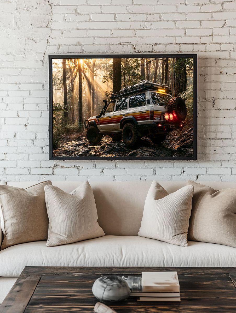 Off-Road 4x4 Forest Adventure Poster. room preview