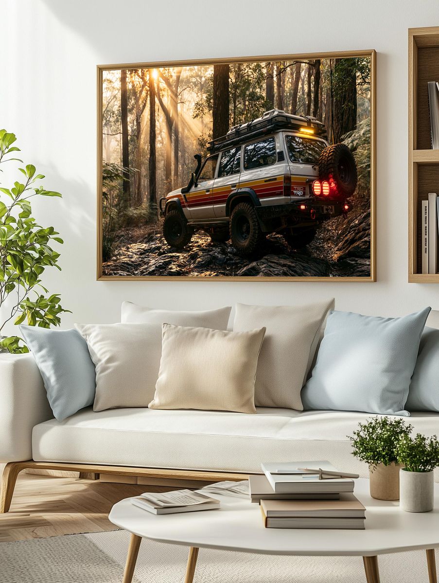 Off-Road 4x4 Forest Adventure Poster. — room view 2