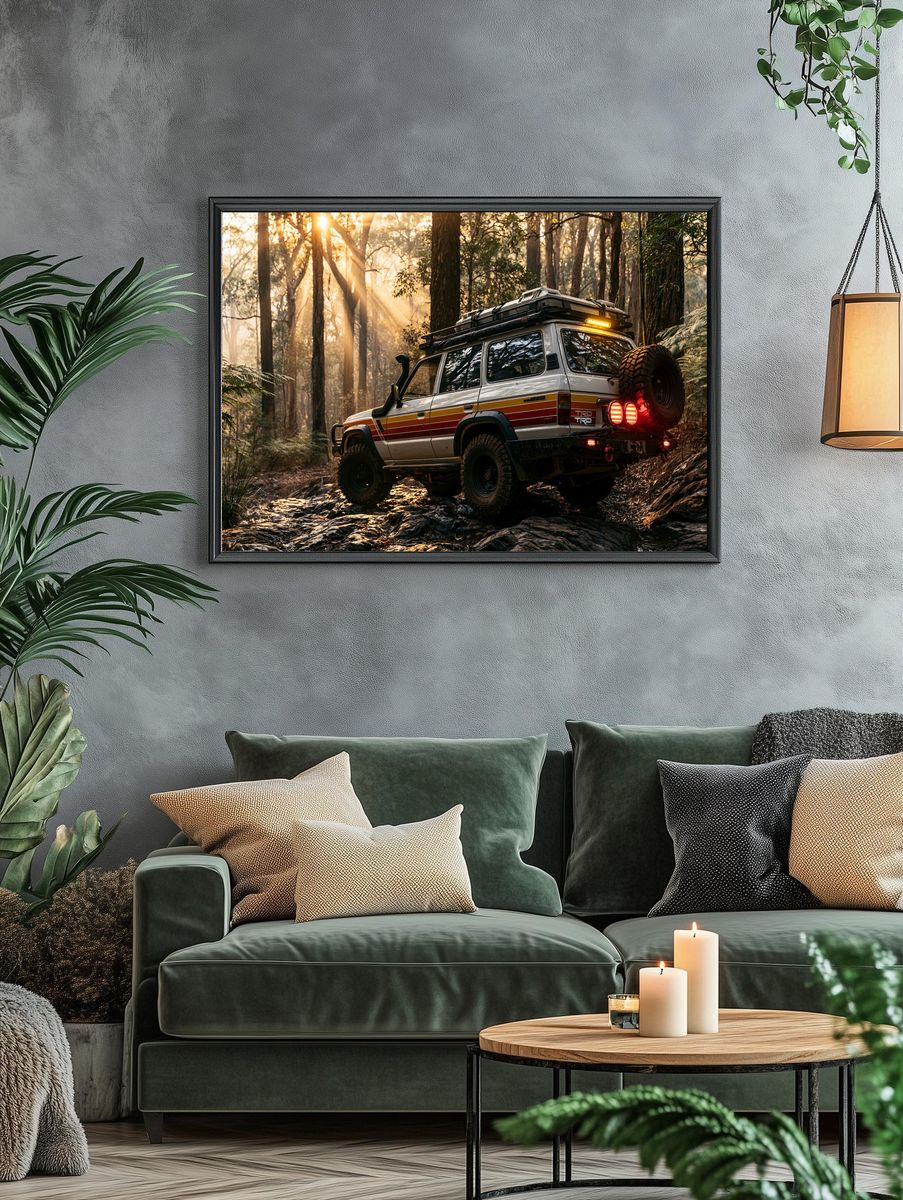 Off-Road 4x4 Forest Adventure Poster. — room view 4