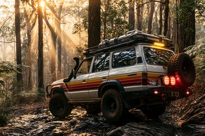Off-Road 4x4 Forest Adventure Poster.