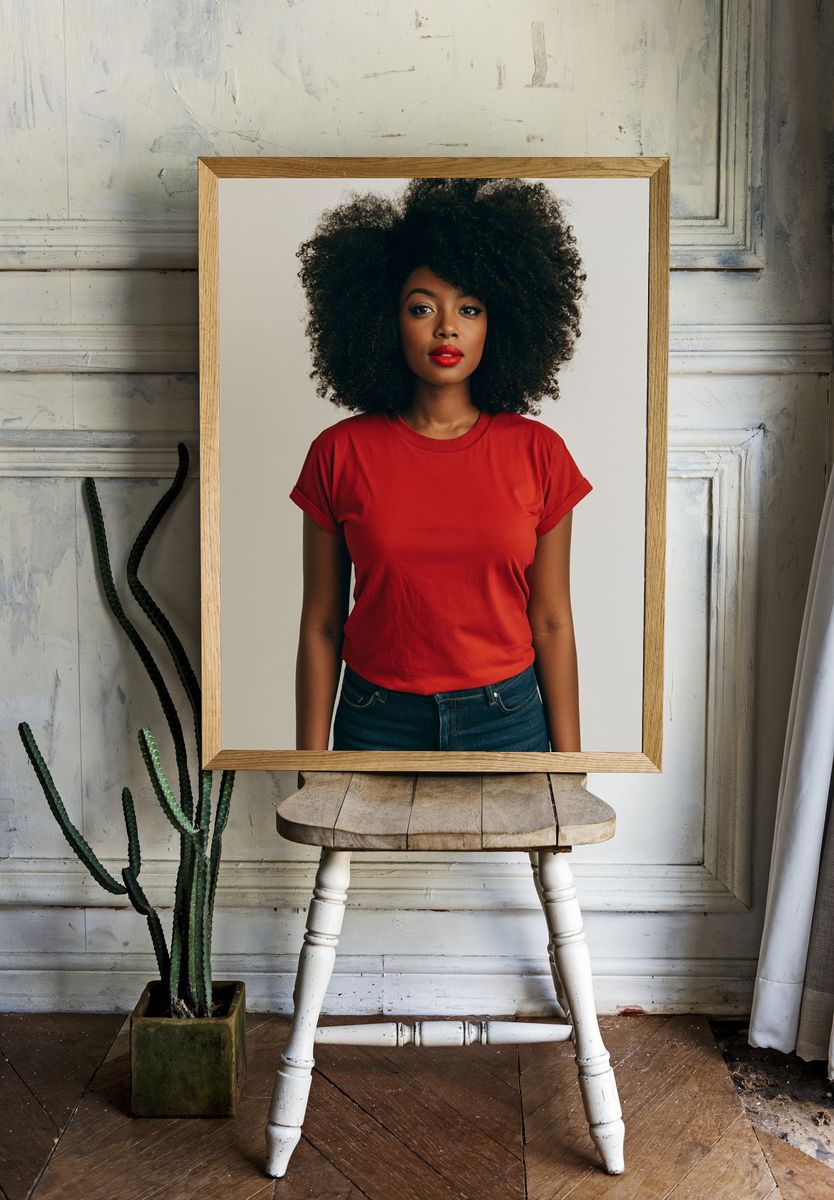 Confident Portrait Photography Poster. room preview