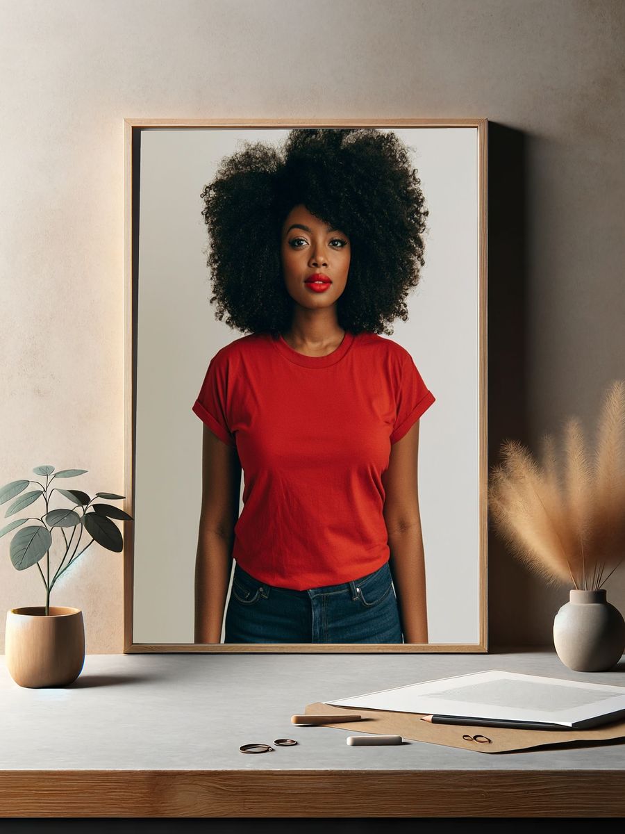 Confident Portrait Photography Poster. — room view 2