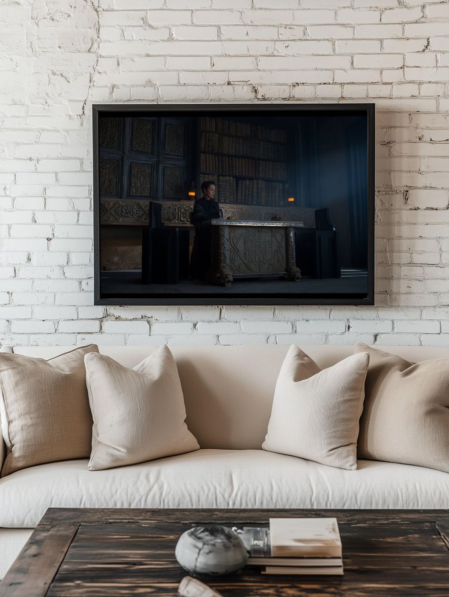 Dark Library Throne Room Poster. room preview