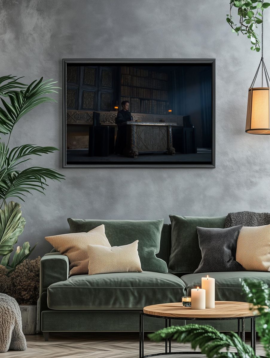Dark Library Throne Room Poster. — room view 4