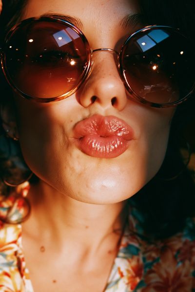 Sunglasses Portrait Photography Poster.