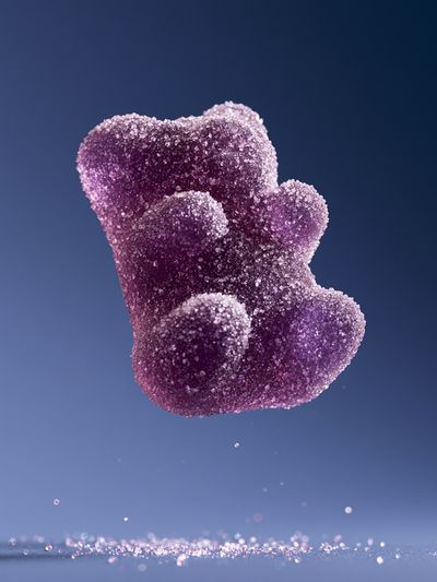 Purple Gummy Bear Photography Poster.