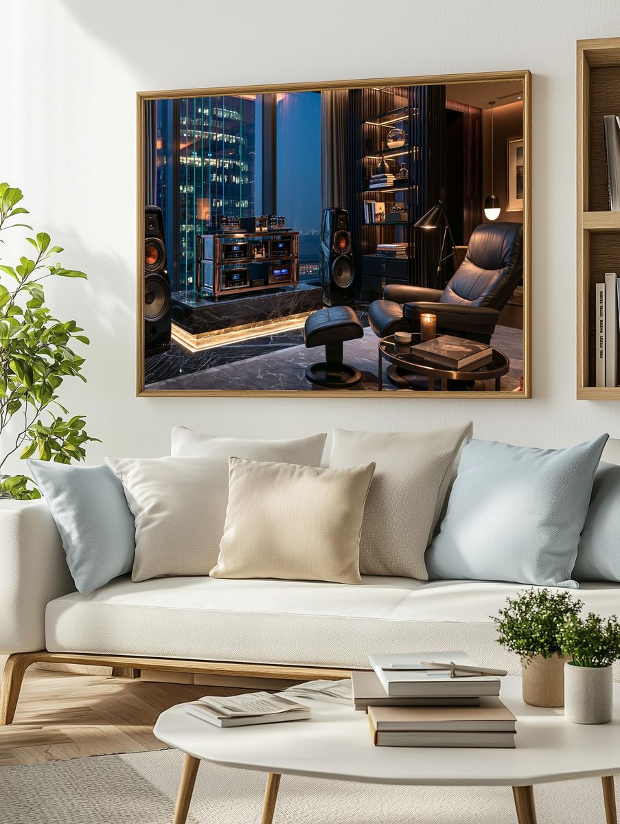 Luxury Hi-Fi Listening Room Poster. — room view 2