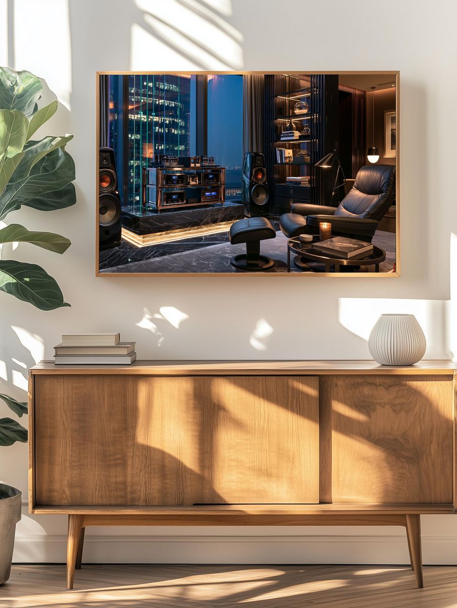 Luxury Hi-Fi Listening Room Poster. — room view 3