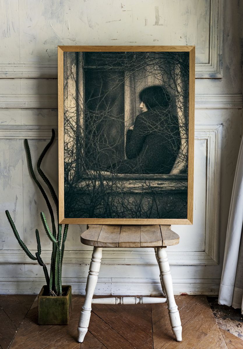 Gothic Window Portrait Print. room preview
