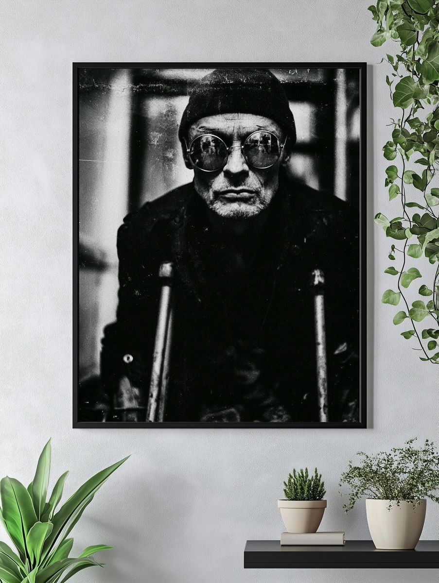 Monochrome Portrait Photography Poster. — room view 4