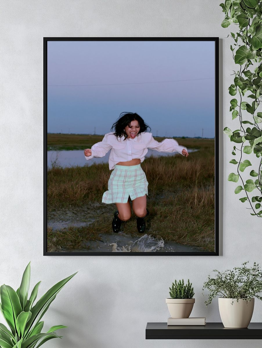 Stormy Marsh Run Photography Poster. — room view 4